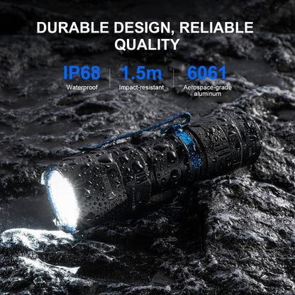 WUBEN T4 Flashlight Rechargeable, Mini Tactical Flashlight Military Grade 401M Long Throw, Small Flashlight with Tactical/Duty/Lock 3 Modes, EDC Flash Light for Police, Emergency and Daily Use - PuriLite