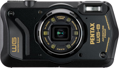 PENTAX WG-8 Black All-Weather Adventure Camera, Featuring Outstanding Waterproof, dustproof, Shock-Resistant Performance, Multi-Application Ring Light for Macro Photography and Webcam Function - PuriLite