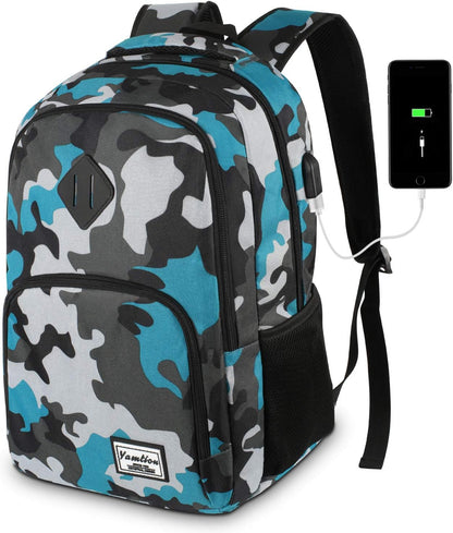 Backpack for Teen Girls,Boys School Backpack for Women with USB,College Backpack,Big Flower - PuriLite