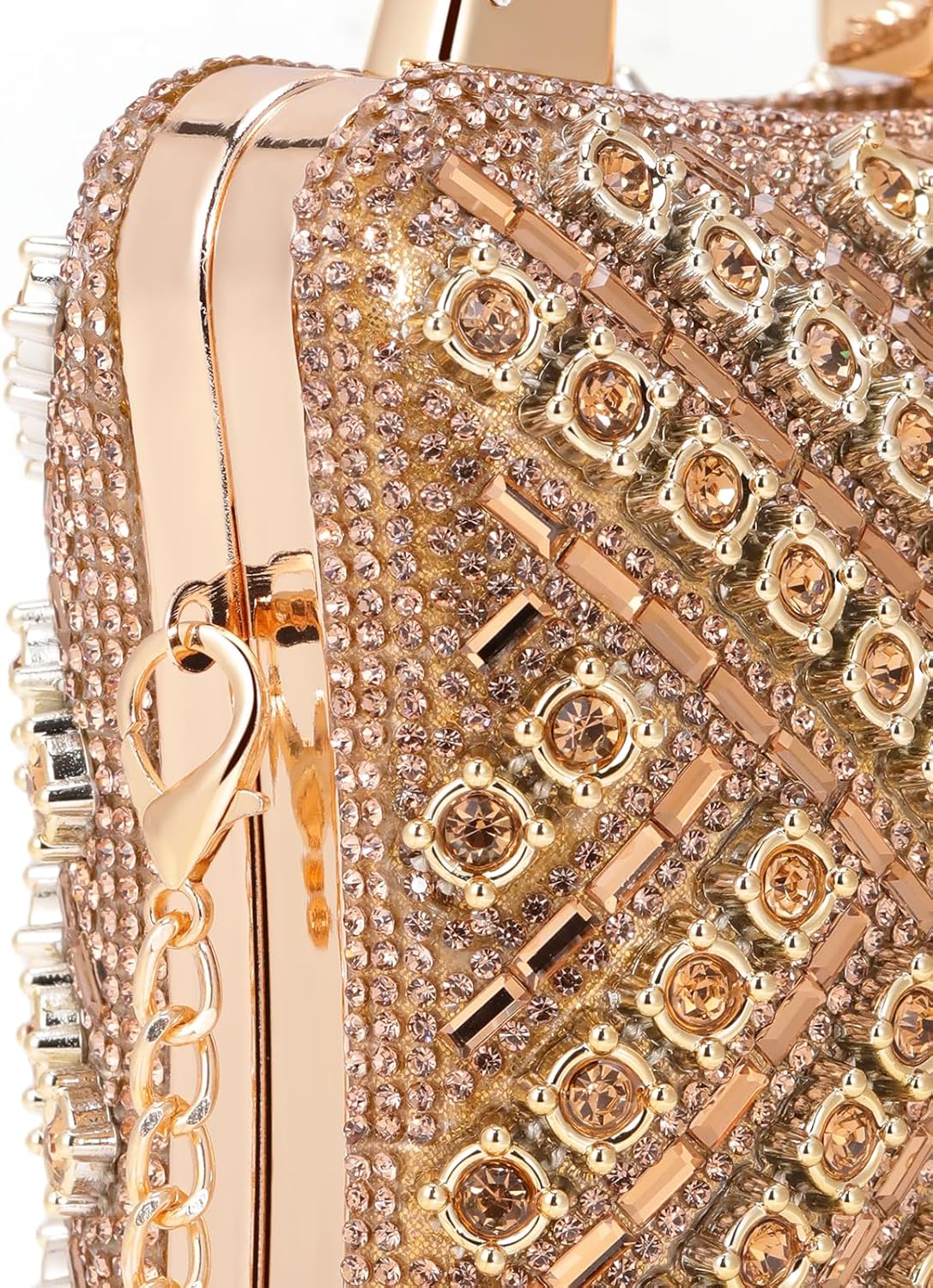 Elsblossion Clutch Purses for Women, Formal Evening Bag, Sparkly Rhinestone Purse for Party, Prom, Wedding - PuriLite