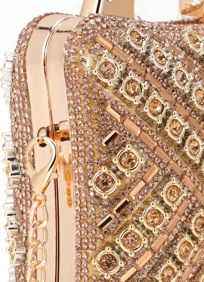 Elsblossion Clutch Purses for Women, Formal Evening Bag, Sparkly Rhinestone Purse for Party, Prom, Wedding - PuriLite