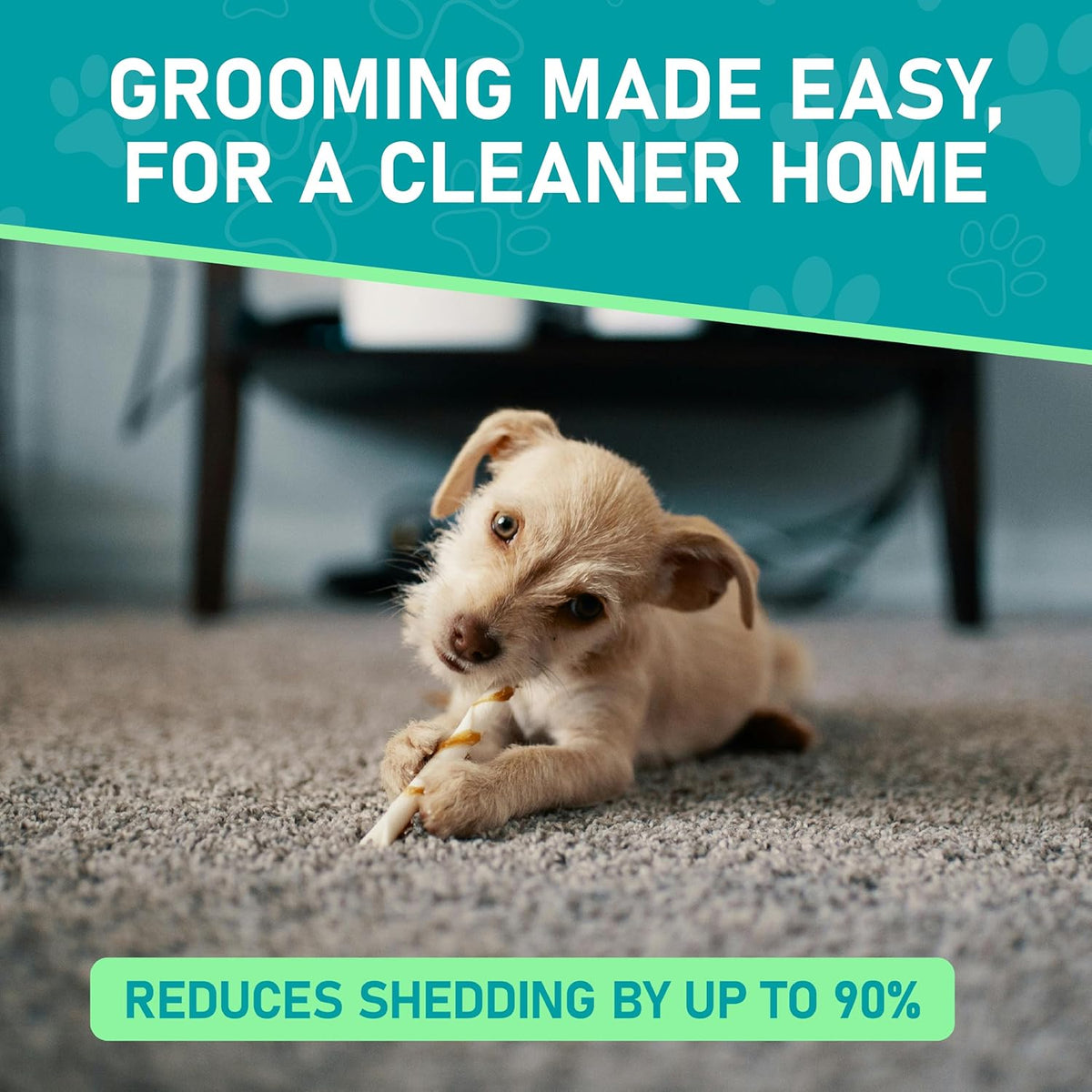 Maxpower Planet Pet Grooming Brush - Double Sided Shedding, Dematting - Undercoat Rake for Dogs - Dog Grooming Brush - Deshedding Brush for Dogs - Dog Brush, Cat Brush, Reduce Shedding by 95%, Black - PuriLite
