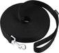 AMAGOOD Dog/Puppy Obedience Recall Training Agility Lead-15 ft 20 ft 30 ft 50 ft Long Leash-for Dog Training,Tie Out,Play,Safety,Camping (15 feet, Black) - PuriLite