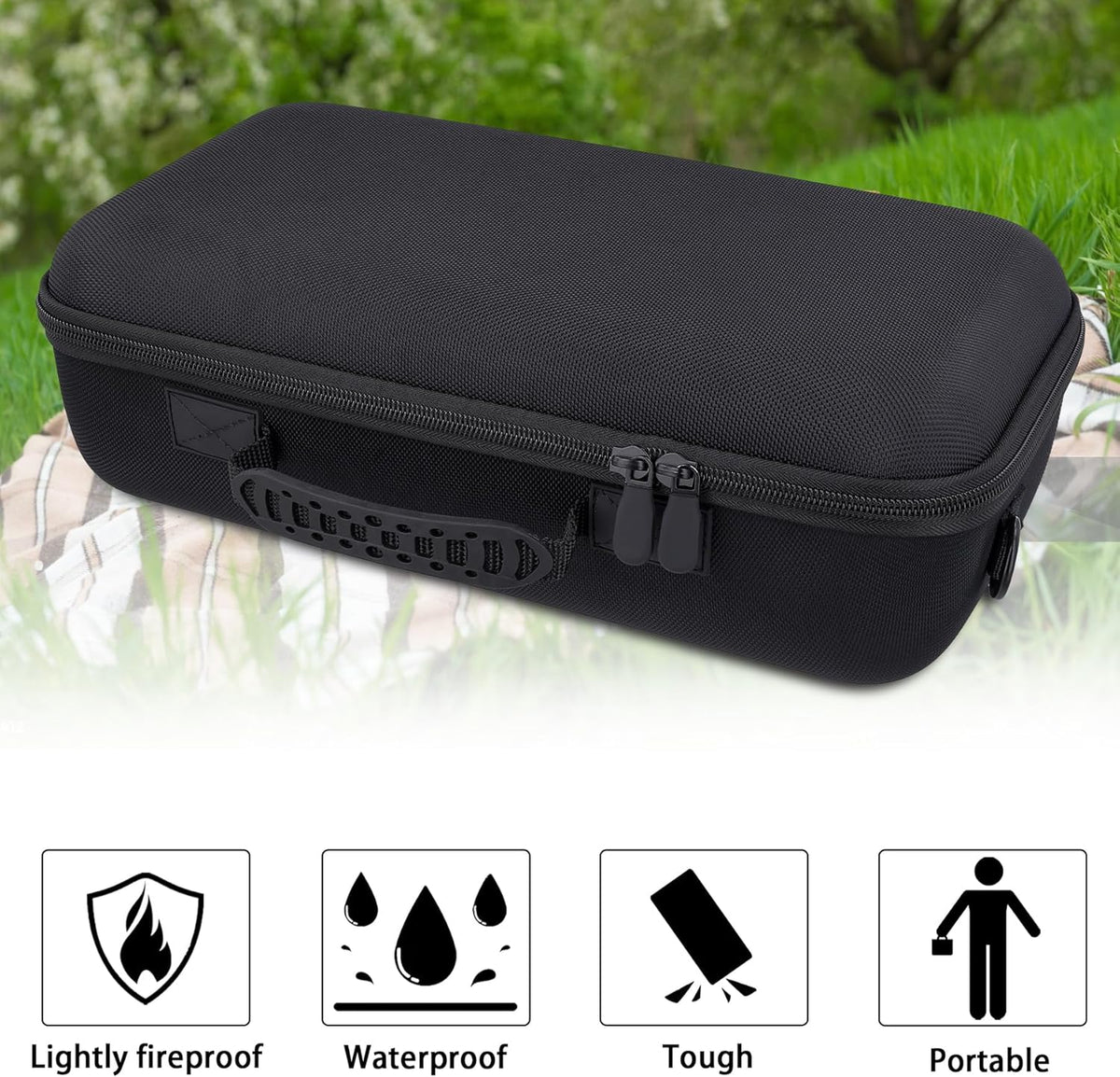 Bose SoundLink Max Portable Speaker Hard Protective Case, Portable Travel Case with Shoulder Strap and Handle (Black Case) - co2CREA - PuriLite