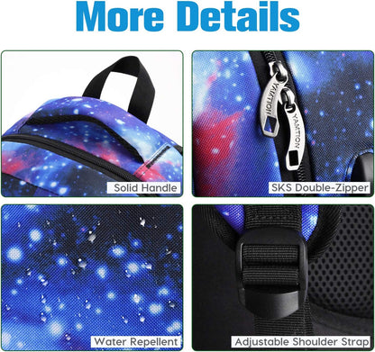 Backpack for Teen Girls,Boys School Backpack for Women with USB,College Backpack,Big Flower - PuriLite