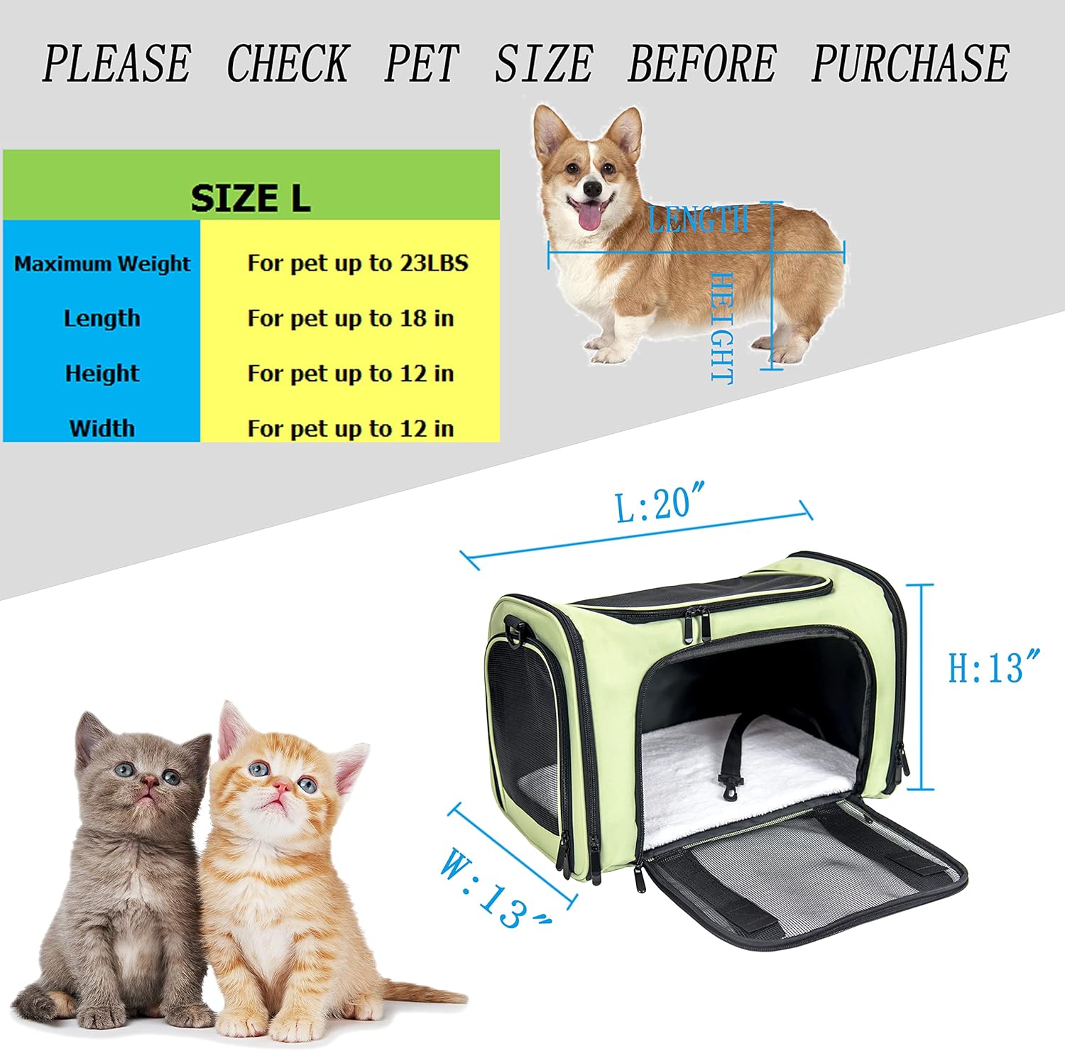 NextFri Soft Sided Carrier for Cats Dogs,TSA Airline Approved Collapsible Travel Pet Carrier (Magenta, Medium) - PuriLite