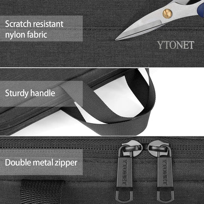 Ytonet Laptop Sleeve, 15.6 inch TSA Laptop Bag Laptop Case Water Resistant Computer Carrying Bag Compatible for Lenovo, HP, Dell, Asus Notebook, Gifts for Men Women, Grey - PuriLite