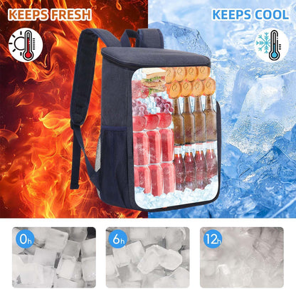 Bagtopia Camping Cooler Backpack 25 Cans, Leak Proof Insulated Thermal Bag, Beach Travel Picnic Lunch Backpack for Men Women - PuriLite