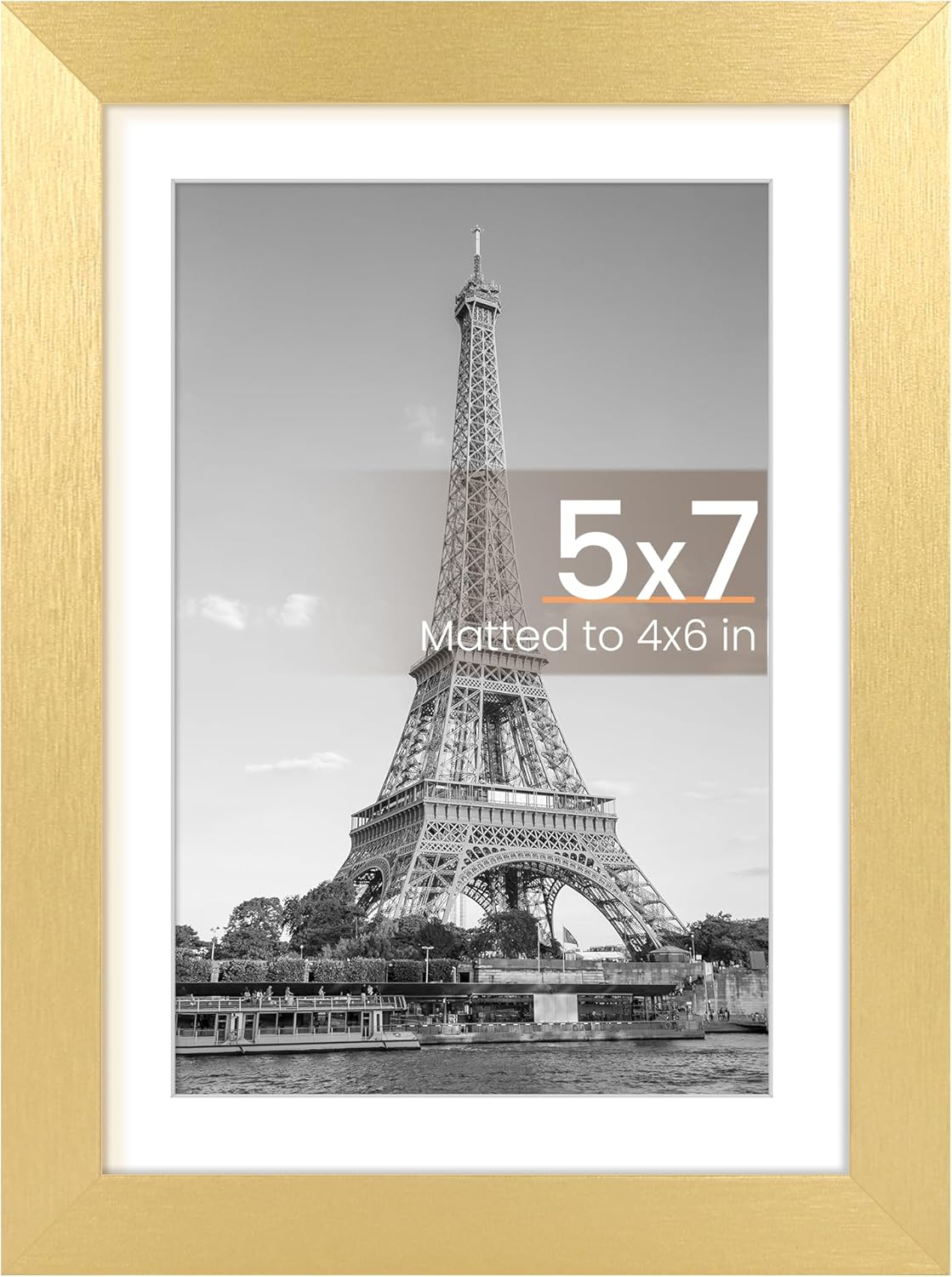 upsimples 11x14 Picture Frame, Display Pictures 8x10 with Mat or 11x14 Without Mat, Wall Hanging Photo Frames, Black - PuriLite