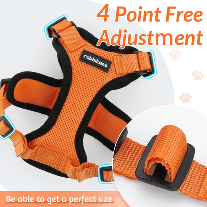 rabbitgoo Cat Harness and Leash for Walking, Escape Proof Soft Adjustable Vest Harnesses for Small Medium Cats, Easy Control Breathable Reflective Strips Jacket, XS, Black - PuriLite