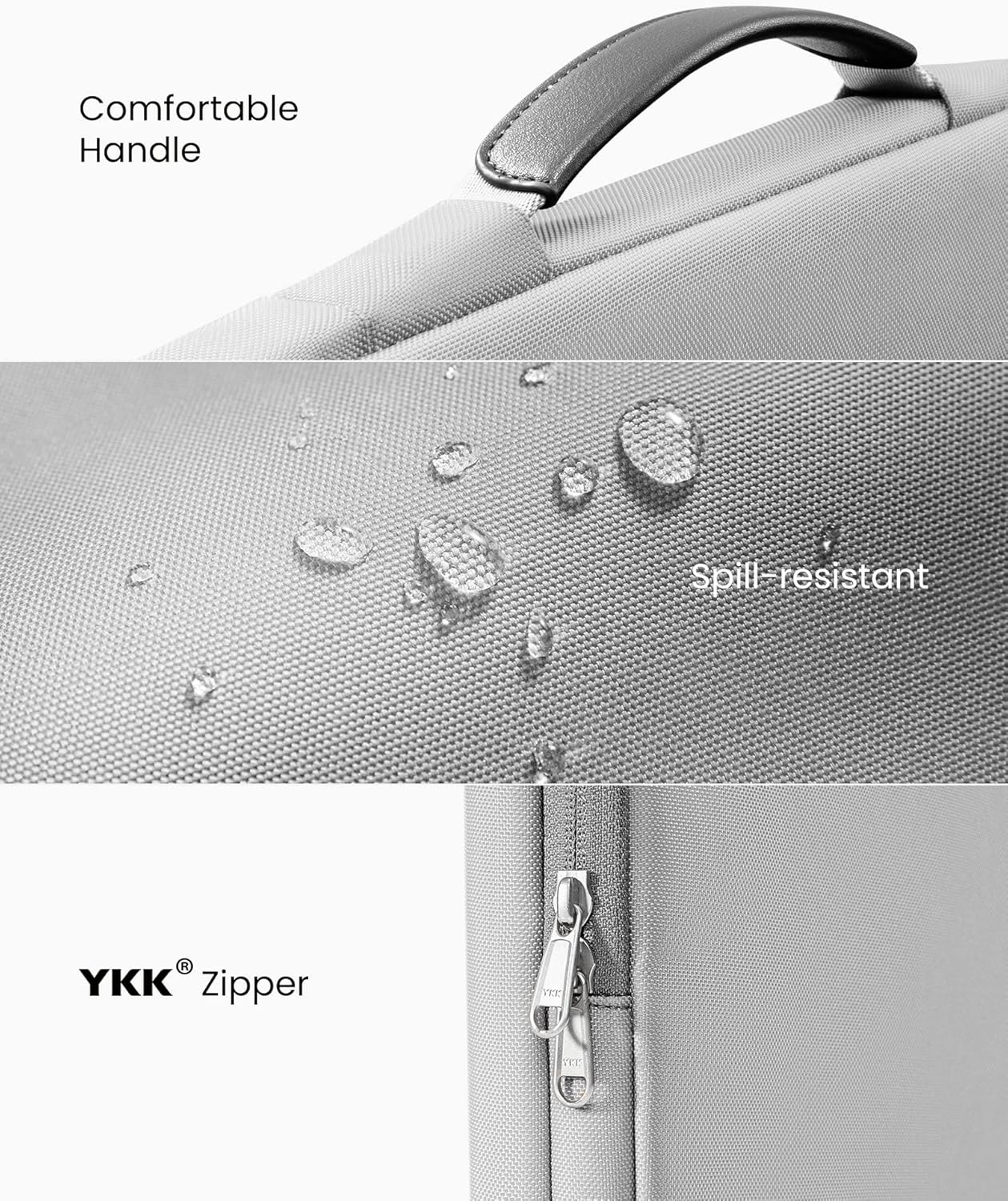 tomtoc 360 Protective Laptop Carrying Case for 16-inch New MacBook Pro M4/M3/M2/M1 Pro/Max 2024-2019, Water-Resistant Laptop Bag Sleeve with Accessory Pocket for The New Razer Blade 15 - PuriLite