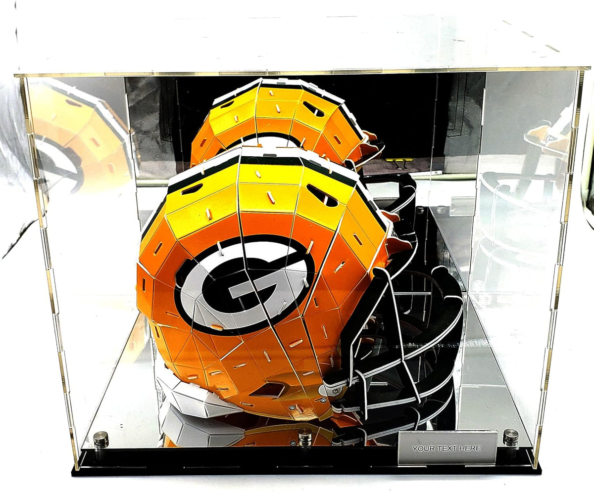 Football Basketball Helmet Sneakers Memorabilia Dustproof Acrylic Display Case Showcase Box UV Protection Mirror Riser - PuriLite