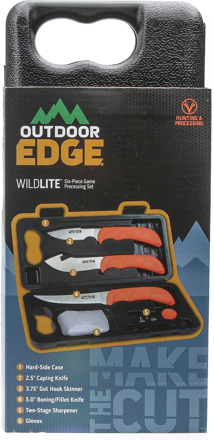 Outdoor Edge Cutlery Corp Wild-Lite Knife, Orange - PuriLite