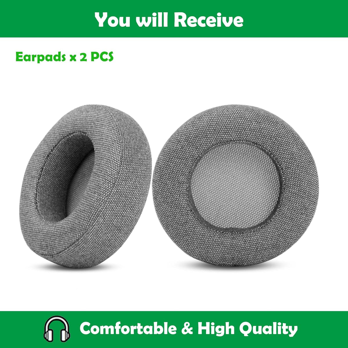 ACCOUTA Durable Replacement Earpads Cushions Compatible with Corsair Virtuoso RGB Wireless SE Gaming Headset Ear Pads with Breathable Fabric Foam - PuriLite