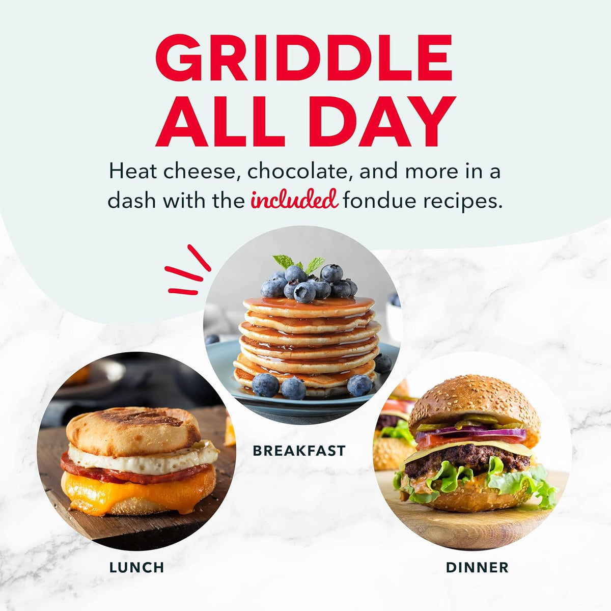 DASH Mini Maker Electric Round Griddle for Individual Pancakes, Cookies, Eggs & Other on The go Breakfast, Lunch & Snacks with Indicator Light + Included Recipe Book - White - PuriLite