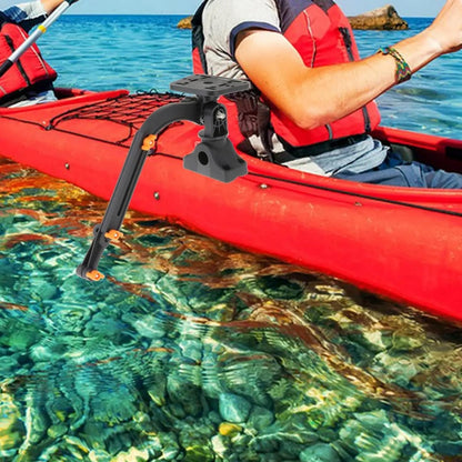 Kayak Fish Finder Mount Mount Marine Kayak Transducer Mount Electronic Fish Finder Mount Base Adapter Kayak Accessories Kayak Boat Transducer Mount Arm - PuriLite