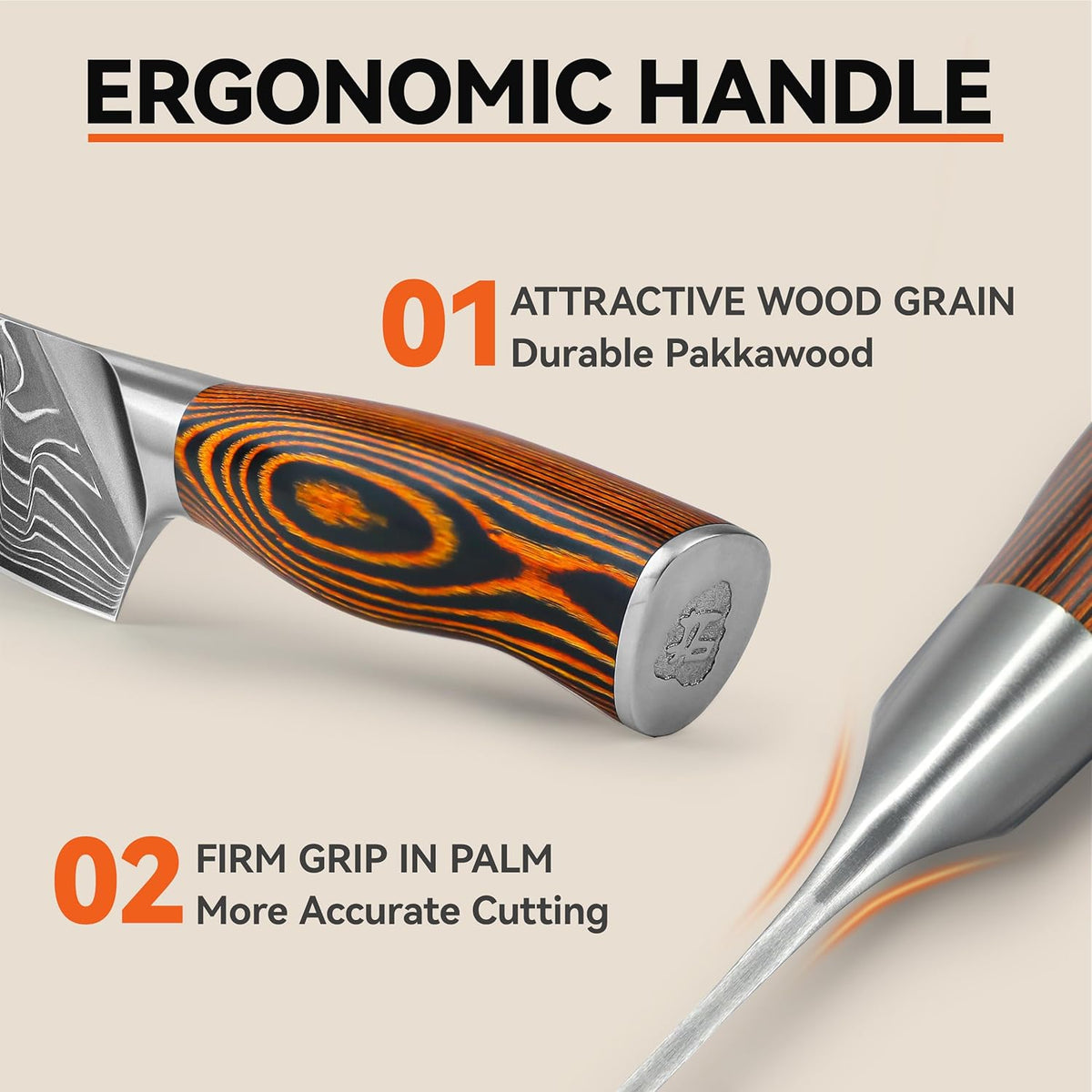 TUO Boning Knife - Razor Sharp Fillet Knife - High Carbon German Stainless Steel Kitchen Cutlery - Pakkawood Handle - Luxurious Gift Box Included - 7 inch - Fiery Phoenix Series - PuriLite