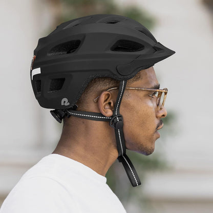 Retrospec cm-4 Bike Helmet with LED Safety Light Adjustable Dial and Removable Visor - PuriLite