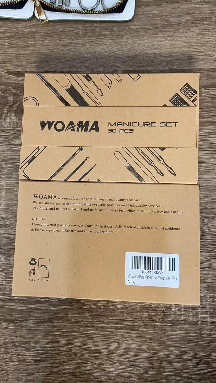 WOAMA Manicure Set 30 in 1 Nail Clipper Set Nail Kit for Women Men Stainless Steel Manicure Kit Professional with Travel Case - PuriLite