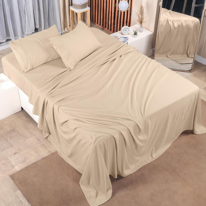 Utopia Bedding Queen Bed Sheet Set - 4 Piece Bedding - Soft Brushed Microfiber Fabric - Shrinkage & Fade Resistant - Easy Care (White) - PuriLite
