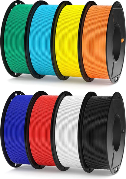 ELEGOO PLA+ Filament 1.75mm Black 4KG, PLA Plus 3D Printer Filament, Dimensional Accuracy +/- 0.02 mm, Tough & High Strength, Fit for Most FDM Printers(1KG/Spool, 2.2 lbs) - PuriLite