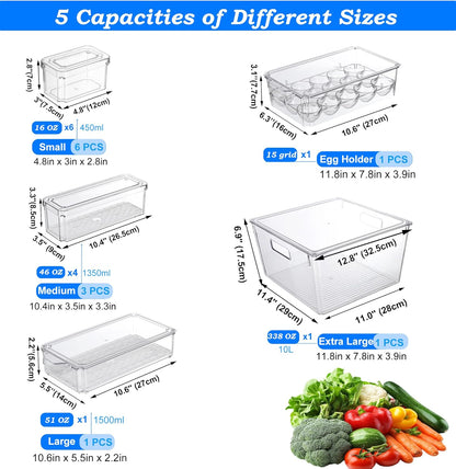 Pure Future 50-Piece Large Airtight Food Storage Containers with Lids, BPA-Free Stackable & Microwave Safe Kitchen Set for Meal Prep, Freezer Use - 25 Containers & Lids, Leakproof Design - PuriLite