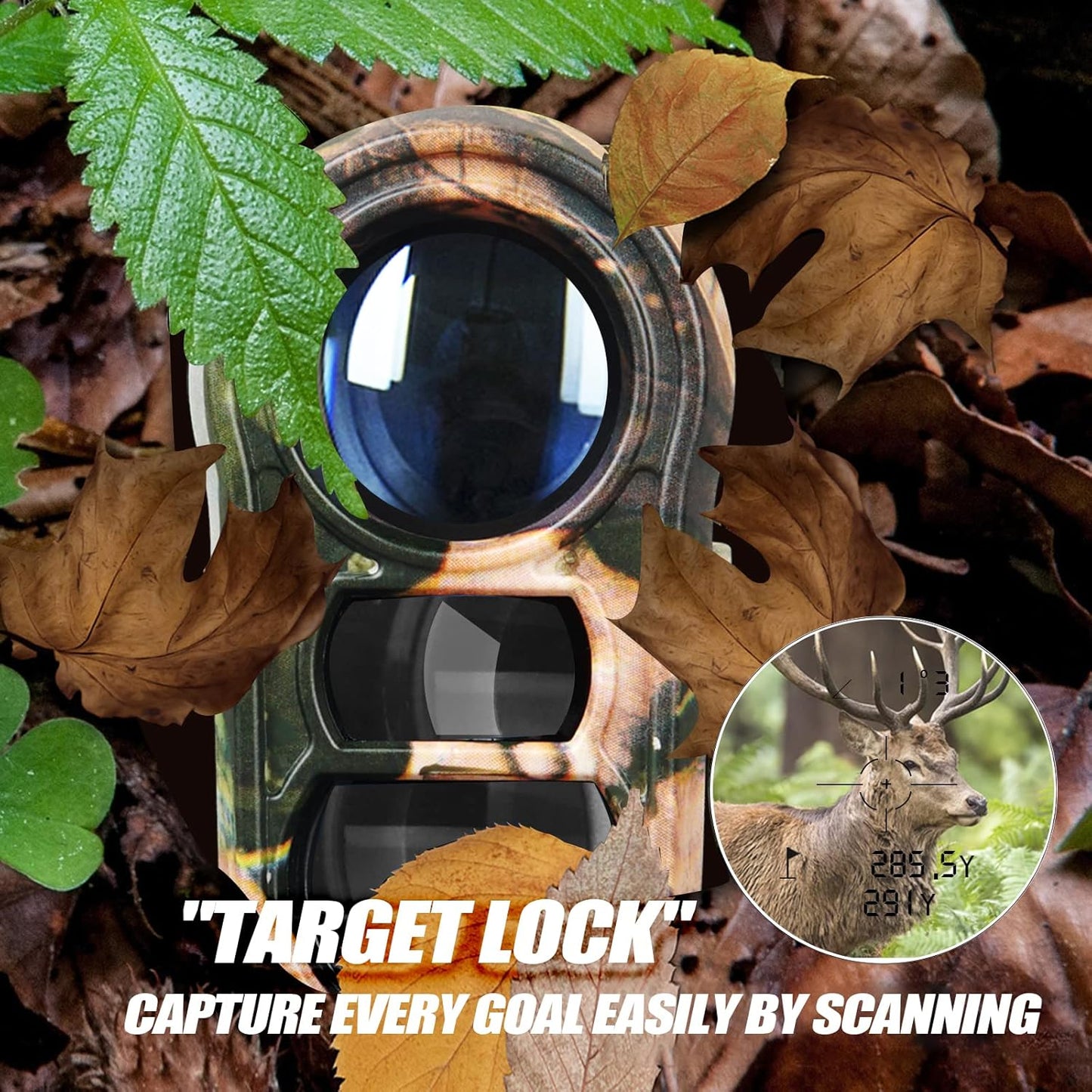 REVASRI Hunting Laser Rangefinder with Rechargeable Battery 1000 Yards Hunting Range Finder with Target Acquisition Technology Easy-to-Use Clear Accurate Rangefinders for Hunters - PuriLite