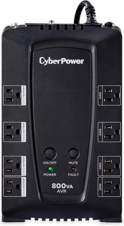 CyberPower CP685AVRG AVR UPS System, 685VA/390W, 8 Outlets, Compact - PuriLite