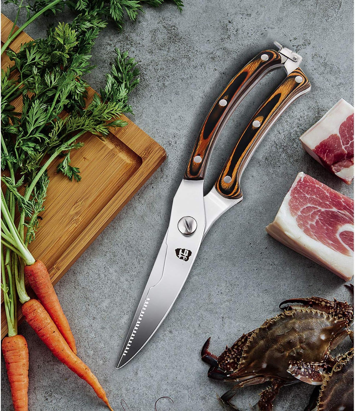 TUO Boning Knife - Razor Sharp Fillet Knife - High Carbon German Stainless Steel Kitchen Cutlery - Pakkawood Handle - Luxurious Gift Box Included - 7 inch - Fiery Phoenix Series - PuriLite