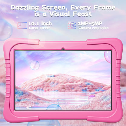 SGIN 10 Inch Tablet, 4GB RAM 128GB ROM, Android 13 Tablet, Octa-Core 2.0Ghz Processor, 1280 * 800 IPS, 2MP+8MP Camera, 6000mAh, GPS, WiFi, Bluetooth (Blue) - PuriLite