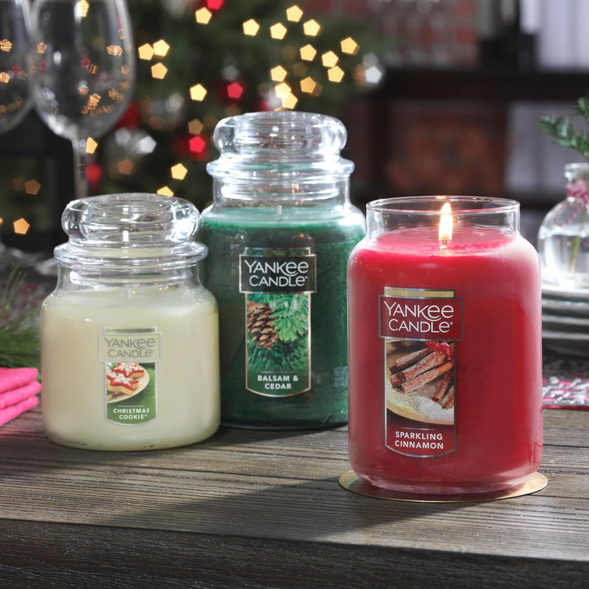 Yankee Candle Scented Candle, Sage & Citrus, Original Large Jar Candle, 110-150 Hours of Burn Time, 22 oz. - PuriLite