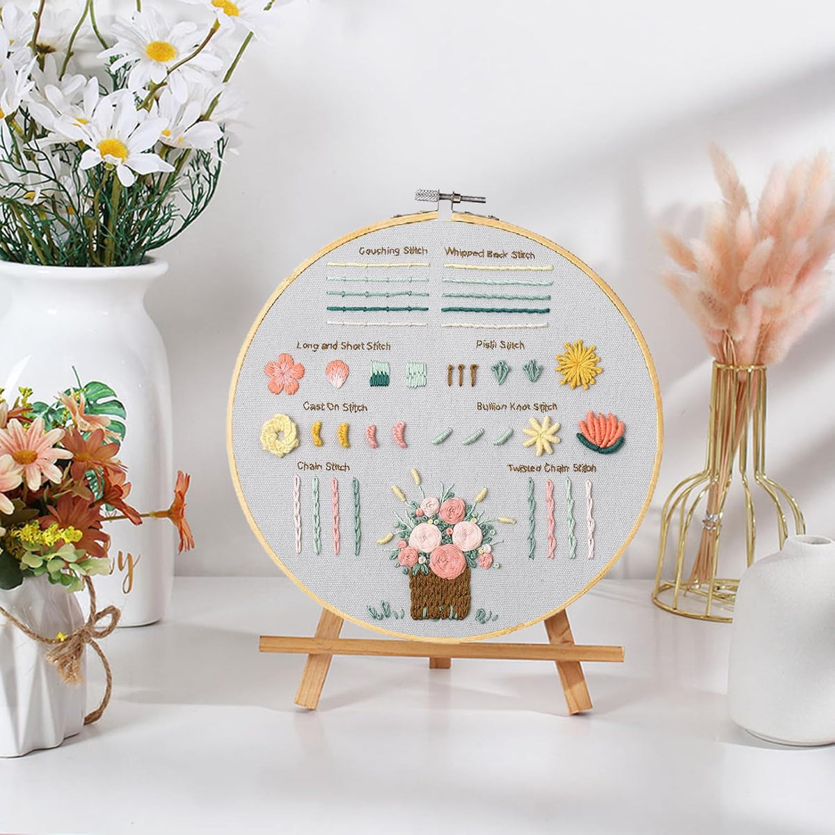 Purilite Select 3-Sets Flower Embroidery Kit - PuriLite