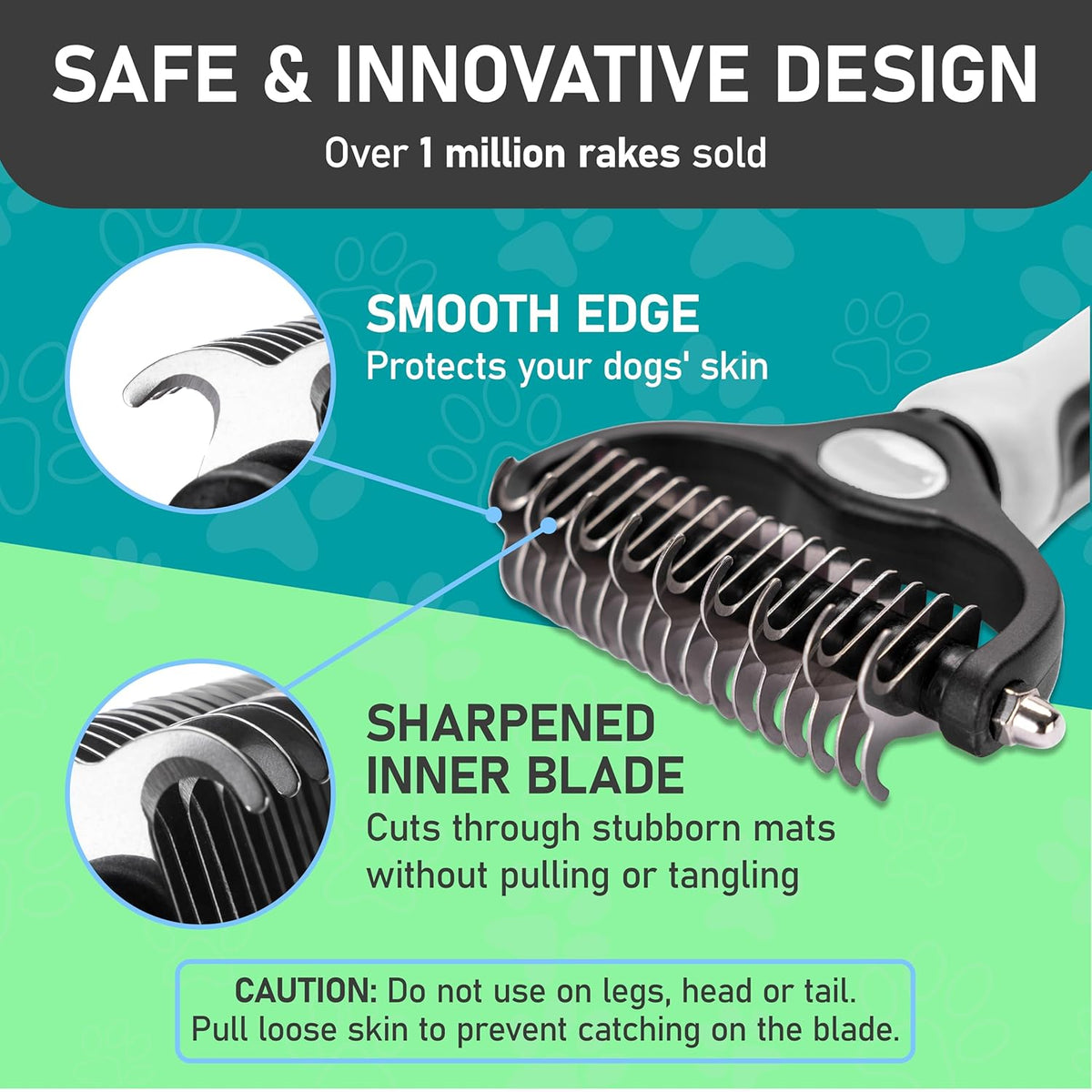 Maxpower Planet Pet Grooming Brush - Double Sided Shedding, Dematting - Undercoat Rake for Dogs - Dog Grooming Brush - Deshedding Brush for Dogs - Dog Brush, Cat Brush, Reduce Shedding by 95%, Black - PuriLite