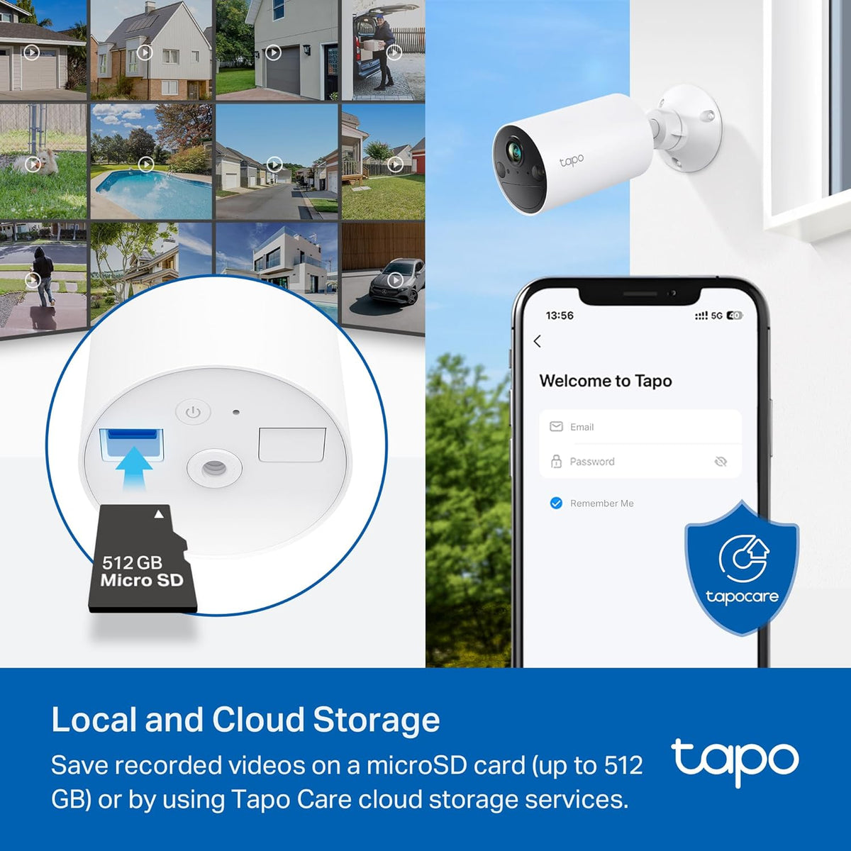 TP-Link Tapo Solar-Powered Security Camera Kit, 2K Wireless Battery Camera w/Solar Panel Base, Smart Person Detection, SD/Cloud Storage, Spotlight Color Night Vision, No Hub Needed (Tapo C410 KIT) - PuriLite