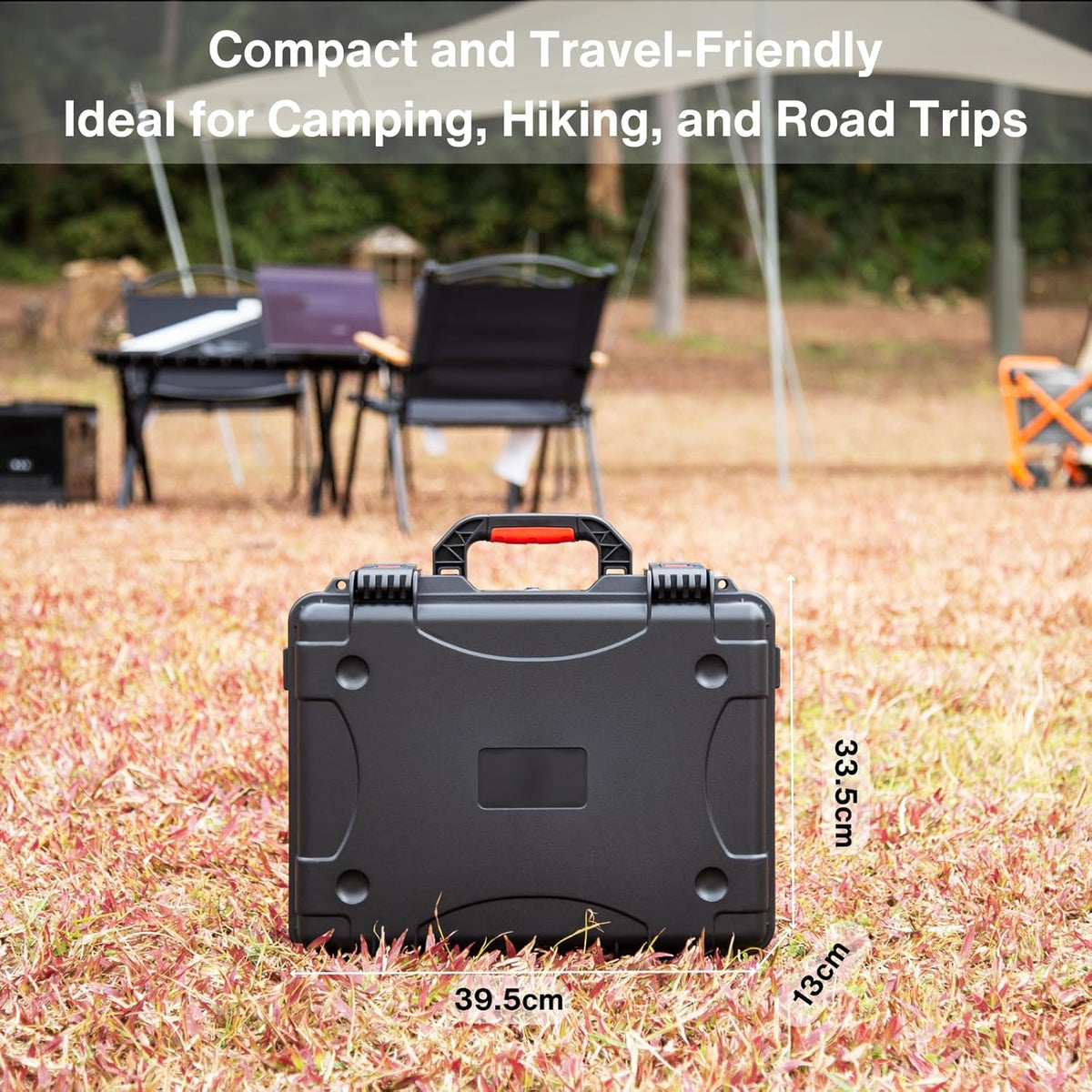 Steinwhale IP67 Waterproof Storage Case for Starlink Mini, Built with Waterproof Seal and Safe Latch System, Protective Hard Case with Foam Padding Keep Dish Safe, Portable for Travel and Outdoor Use - PuriLite