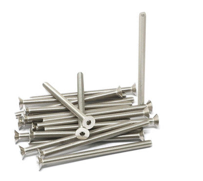 iexcell 5 Pcs M8 x 80mm Thread Pitch 1.25 mm Stainless Steel 304 Hex Socket Flat Head Cap Screws Bolts Kit - PuriLite