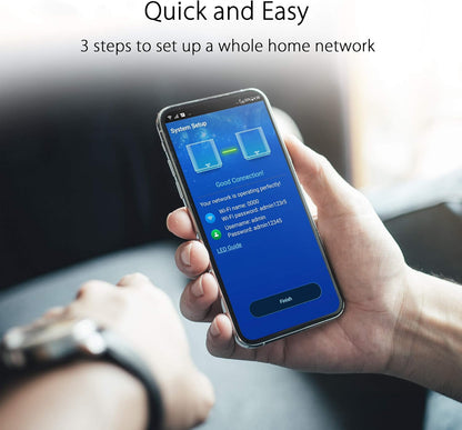 ASUS ZenWiFi XT9 AX7800 Tri-Band WiFi 6 Mesh System, Covearge up to 5700 sq ft, Subscription-Free Network Security, Advanced Parental Controls, 4G & 5G Mobile Tethering, VPN, Easy Setup, 2.5G Port - PuriLite