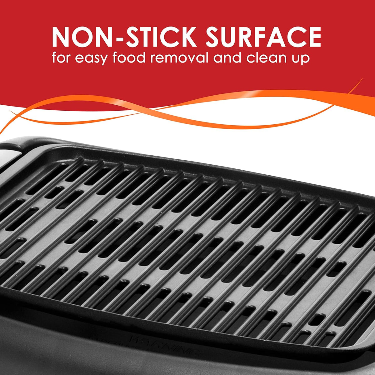 Elite Gourmet EMG6505G Smokeless Indoor Electric BBQ Grill with Glass Lid, Dishwasher Safe, PFOA-Free Nonstick, AdjCatable Temperature, Fast Heat Up, Low-Fat Meals Easy to Clean Design - PuriLite