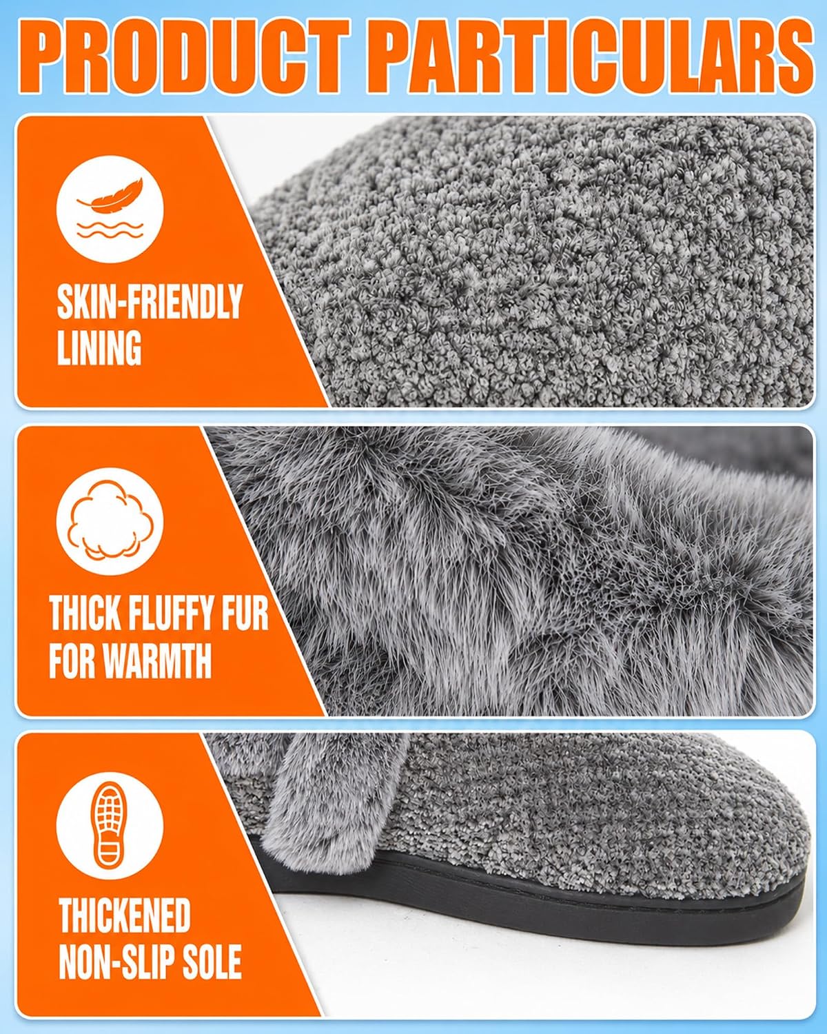 Heated Slippers foraMen & Women, Rechargeable Electric Foot Warmers