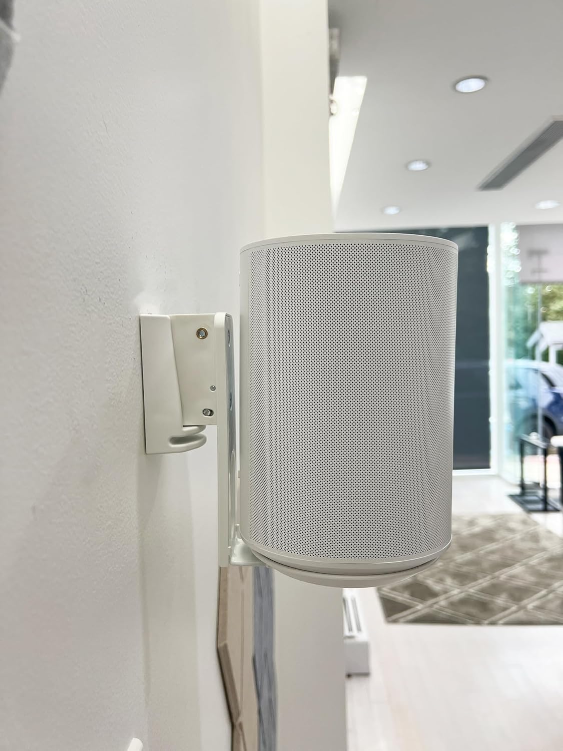 ynVISION.DESIGN Adjustable Wall Mount Compatible with Sonos ERA 100 Speaker - White 2 Pack - PuriLite
