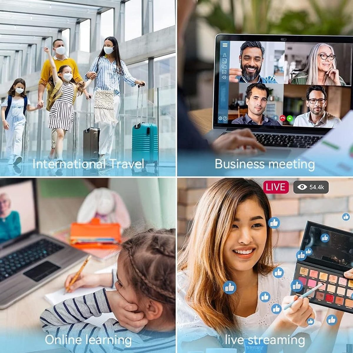 5G Wif 6 Portable Hotspot, 2.4GHz 5.8GHz 2.4 Inch LCD Screen, 16 Devices Simultaneous Connection, IP54 Waterproof, 4000mAh Battery, Nano SIM Card Slot, for Travel - PuriLite