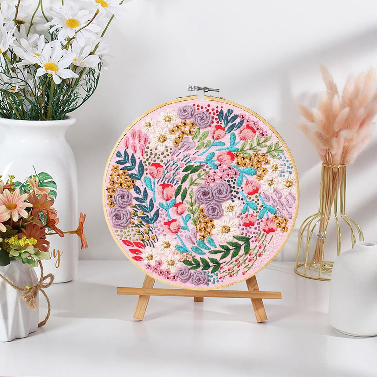 Purilite Select 3-Sets Flower Embroidery Kit - PuriLite