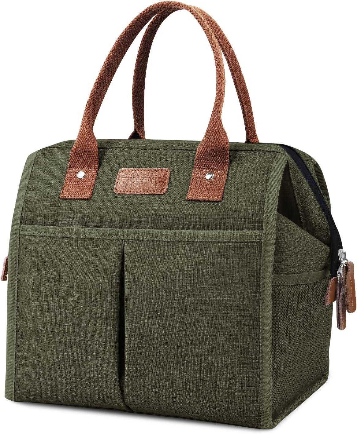 Lunch Bag for Women & Men, Insulated Lunch Box Cooler Tote Bags, Adult Reusable Lunch Boxes with Water Resistant for Work, Travel and Picnic (Grey) - PuriLite