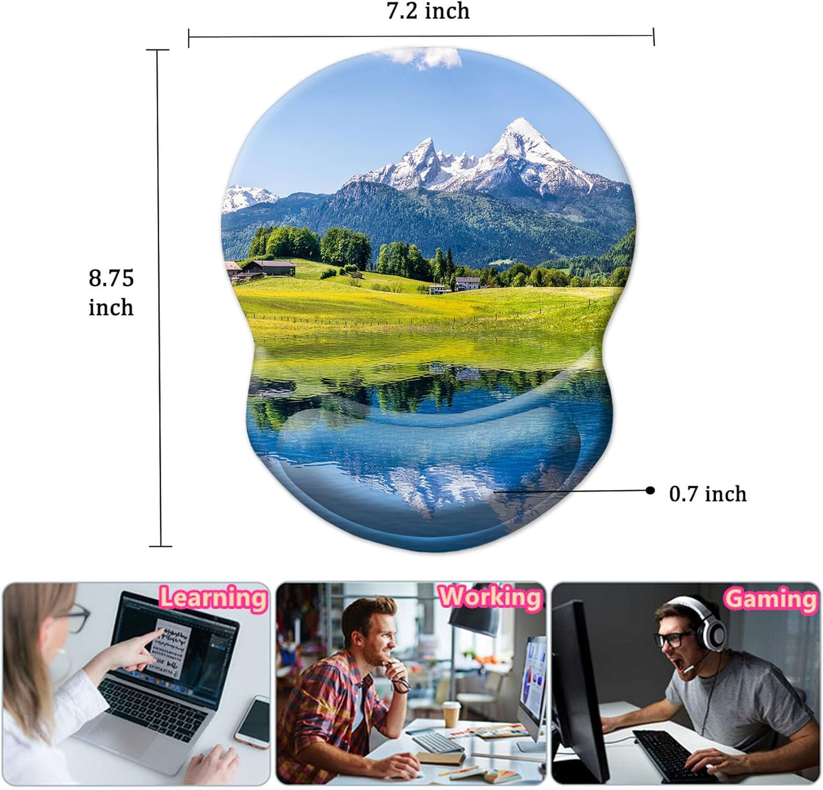 Purilite Select Ergonomic Mouse Pad - PuriLite