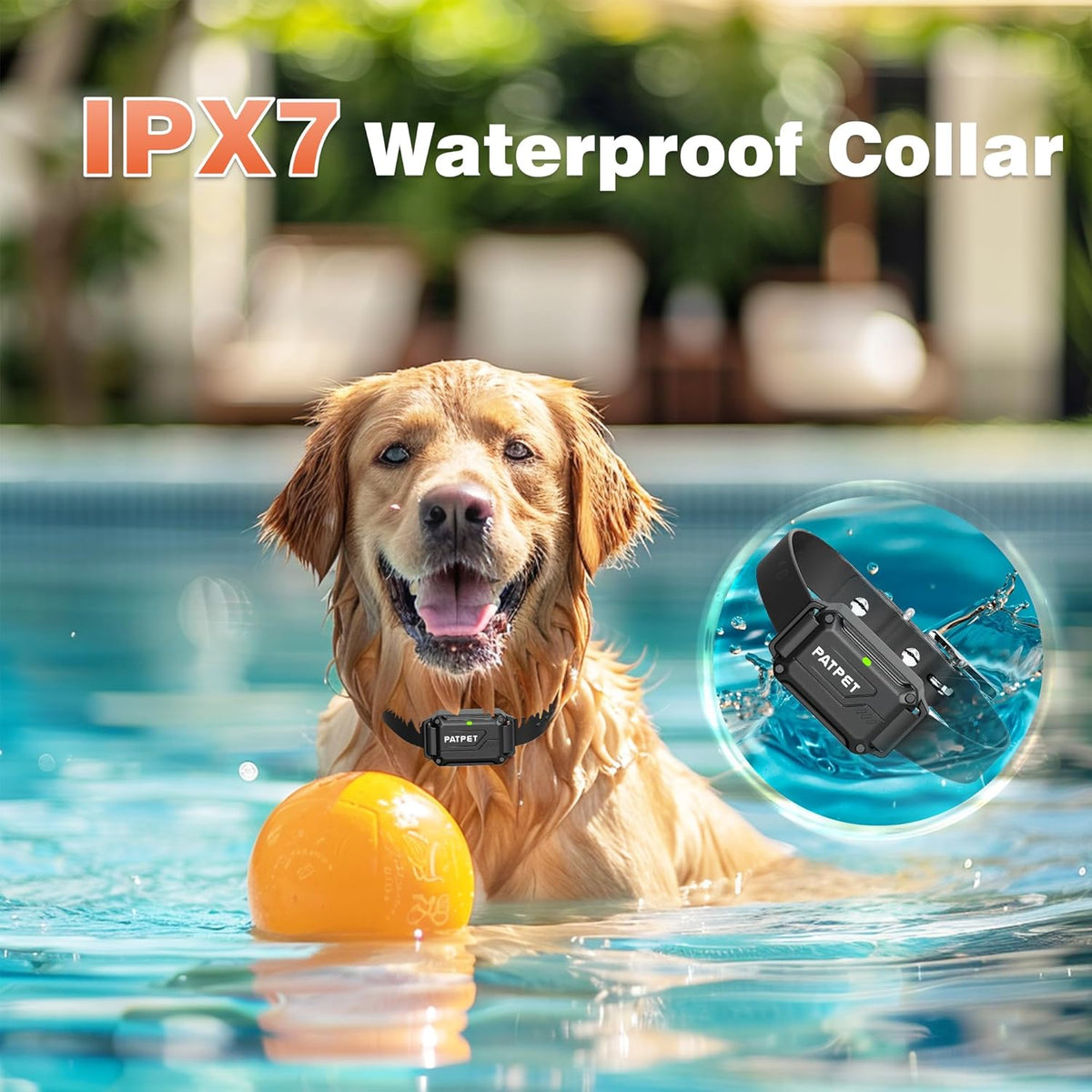 PATPET Dog Shock Collar with Remote, 4000 Ft 145 Levels Training Collar for Dogs Waterproof Rechargeable Electric Dog Collar for Small Medium Large Dogs(15-120 lbs) - PuriLite