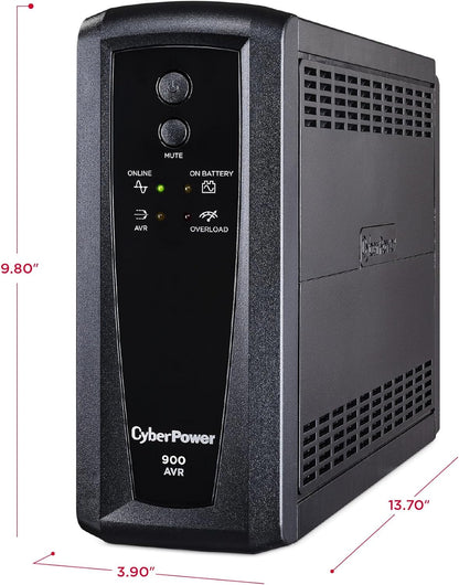 CyberPower CP685AVRG AVR UPS System, 685VA/390W, 8 Outlets, Compact - PuriLite