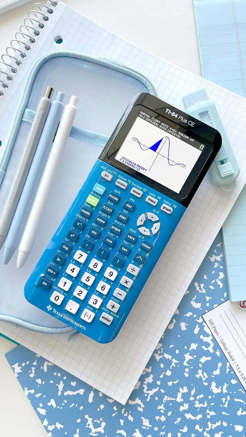 Texas Instruments TI-84 Plus CE Pink Graphing Calculator - PuriLite