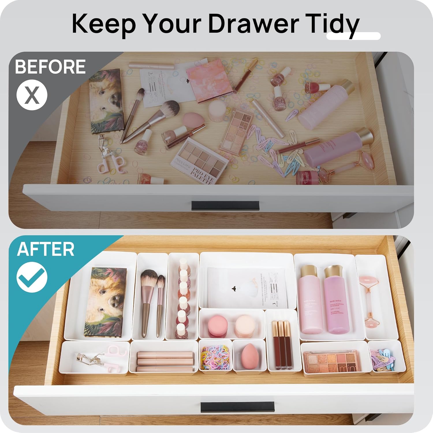 Purilite Select Clear Drawer Organizer Set - PuriLite