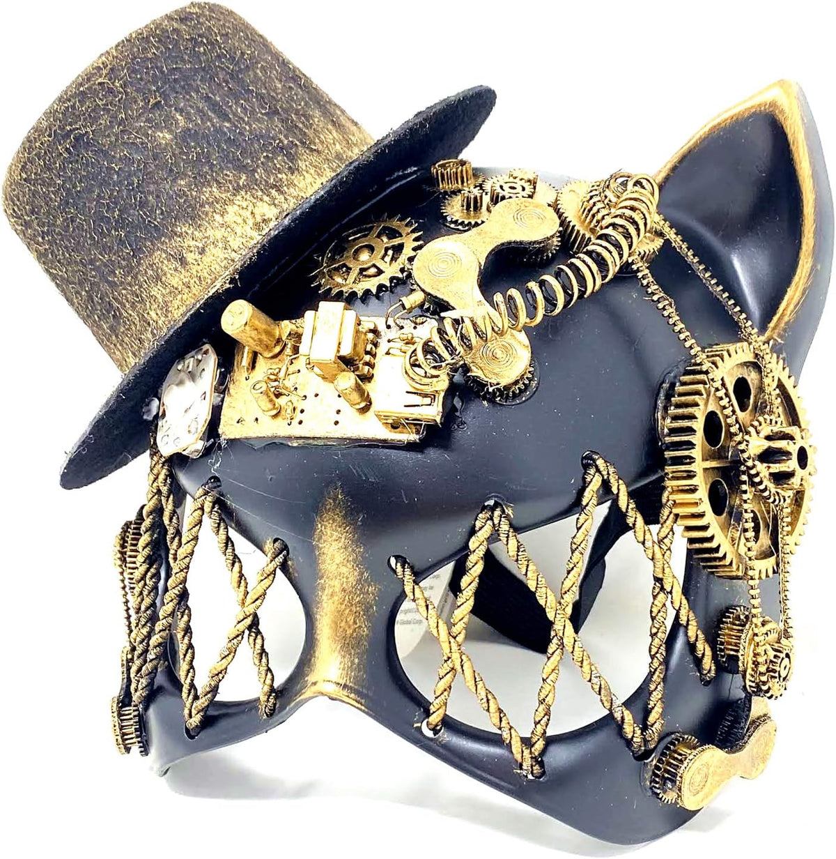 STORM BUY Steampunk Masquerade Mask For Women Lady Halloween Cat Costume Cosplay Party Mardi Gras Ball Mask - PuriLite