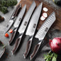 Knife Set with Magnetic Knife Holder, 6 Pieces Japanese High Carbon Stainless Steel Kitchen Knife Sets, Ultra Sharp Professional Chef Knives Sets - PuriLite